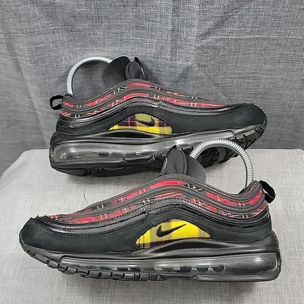Nike Air Max 97 SE Tartan Black, Red AV8220-001 Women's 7.5